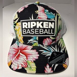 Ripken Baseball Floral & Mesh Trucker Hat By Domeheadwear